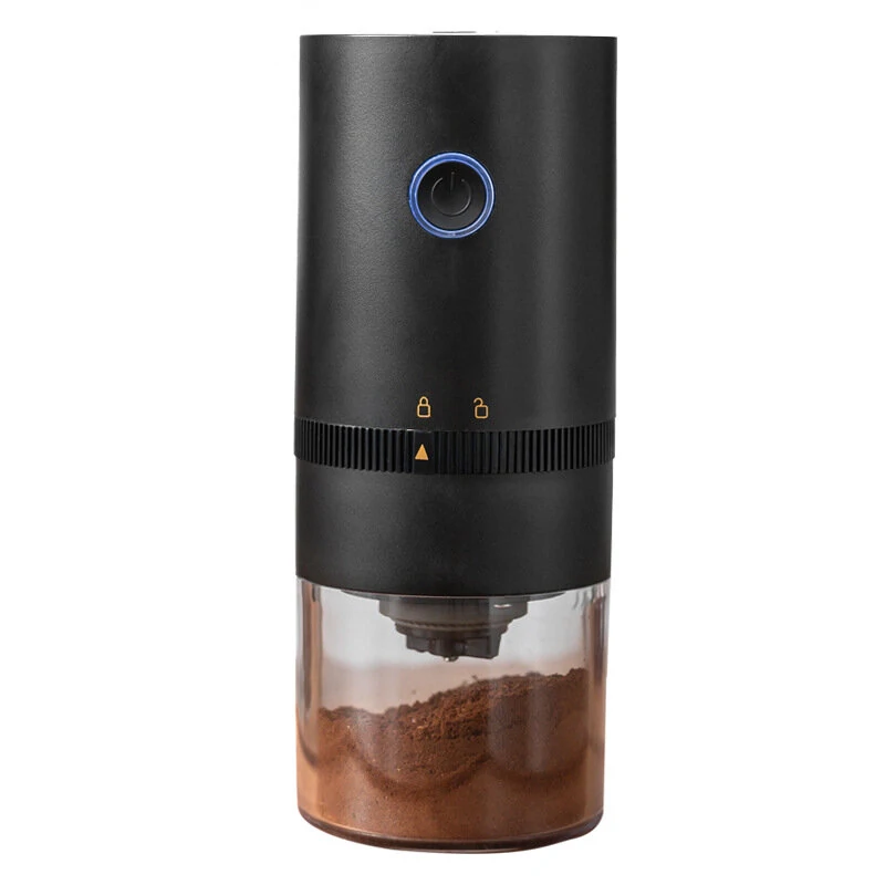 (image for) Electric Coffee Grinder Cafe Automatic Coffee Beans Mill Conical Burr Grinder Machine for Home Travel Portable USB Rechargeable