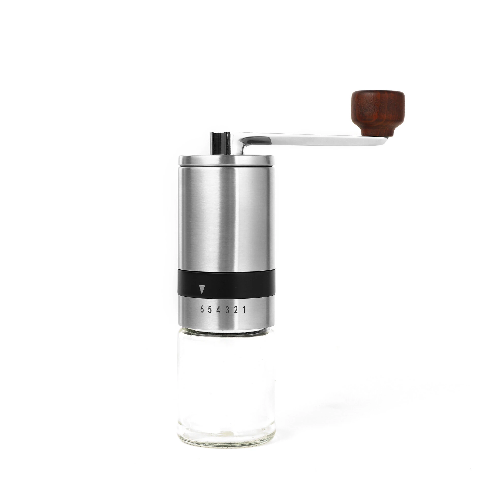 (image for) Manual Coffee Grinder Portable Coffee Bean Grinder Stainless Steel Grinder 6-gear Aadjustment