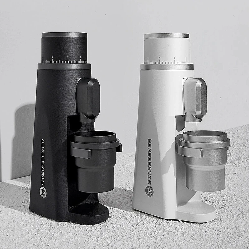 (image for) STARSEEKER Electric Coffee Grinders 48mm Espresso Burrs Stepless Fineness Adjustment Coffee Bean Grinder Home Electric Espresso Coffee Grinder